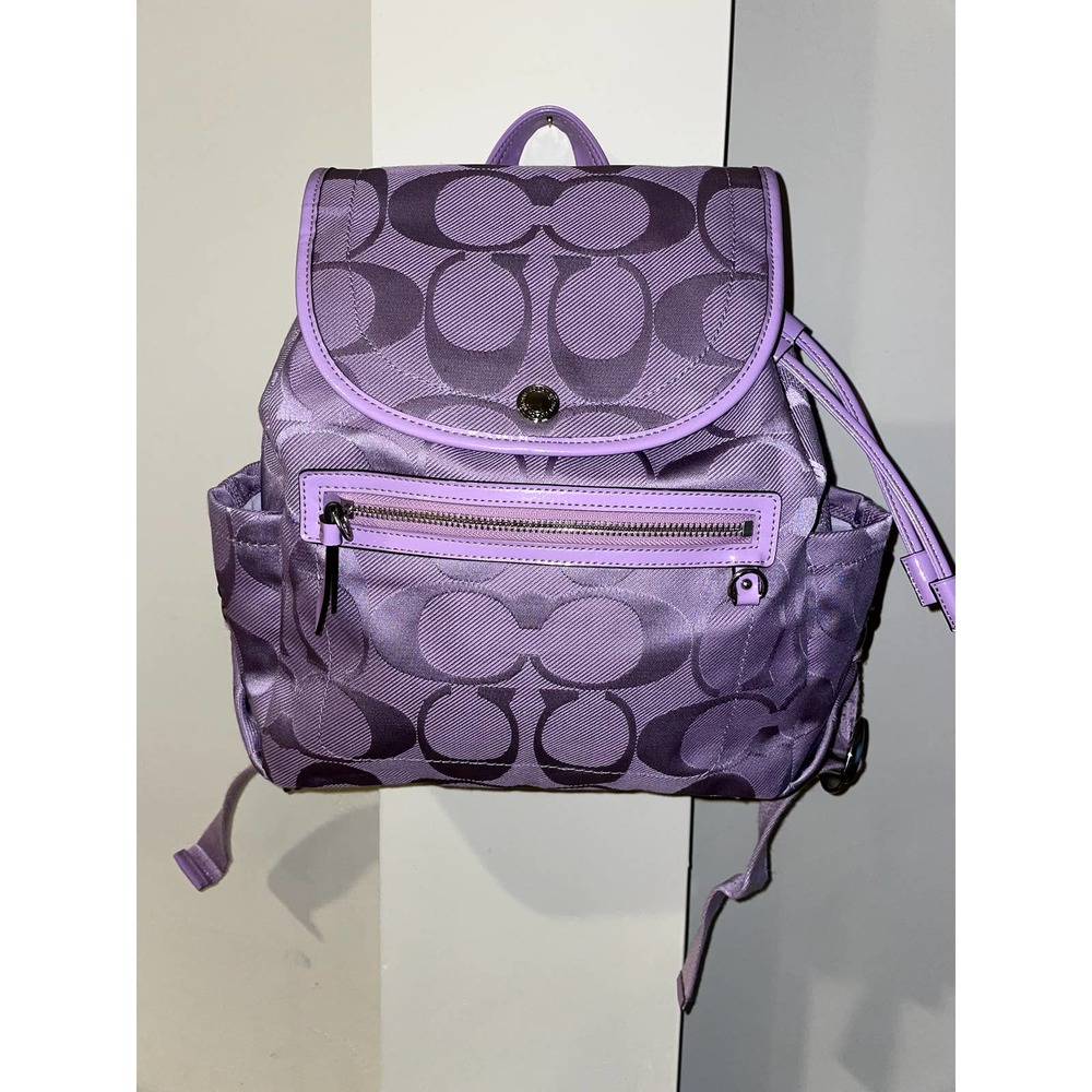 Coach lavender logo Backpack NWOT